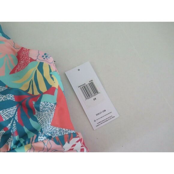 Hurley HRXP22038 Women's Sz 2XL Tropical Design 2-Piece High Waisted Bikini Set - Picture 7 of 7